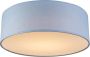 QAZQA drum led Plafondlamp 1 lichts H 125 mm Blauw - Thumbnail 1