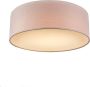 QAZQA drum led Moderne LED Plafondlamp 1 lichts H 125 mm Roze Woonkamer Slaapkamer Keuken - Thumbnail 2