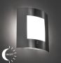 QAZQA emmerald Wandlamp met sensor 1 lichts D 90 mm Staal - Thumbnail 1