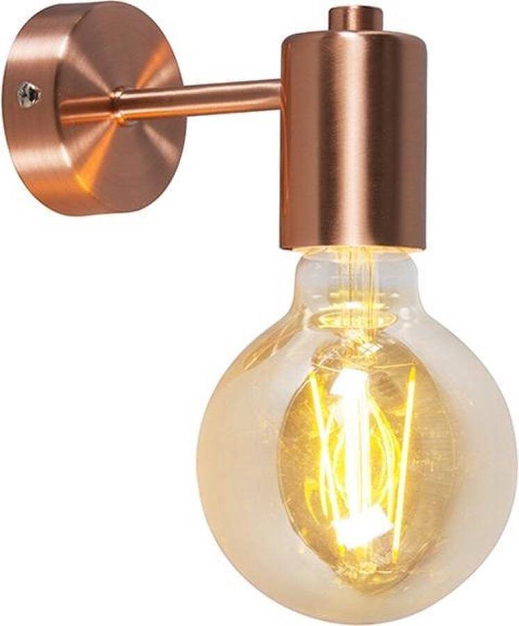 QAZQA facil Design Hanglamp voor binnen 1 lichts D 130 mm Koper Woonkamer Slaapkamer Keuken