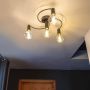 QAZQA facil Moderne LED Smart Plafondlamp incl. wifi 4 lichts Ø 54.5 cm Zwart Woonkamer | Slaapkamer | Keuken - Thumbnail 2