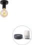 QAZQA facile Moderne Dimbare LED Smart Plafondlamp incl. wifi met Dimmer 1 lichts Ø 10 cm Zwart Woonkamer Slaapkamer Keuken - Thumbnail 2