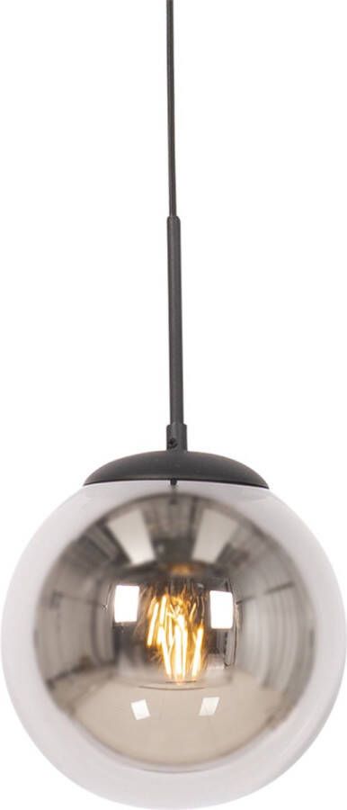 QAZQA flore Design Hanglamp 1 lichts Ø 20 cm Zwart Woonkamer Slaapkamer Keuken