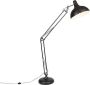 QAZQA hobby fl Retro Vloerlamp Staande Lamp 1 lichts H 1850 mm Zwart Woonkamer Slaapkamer - Thumbnail 1