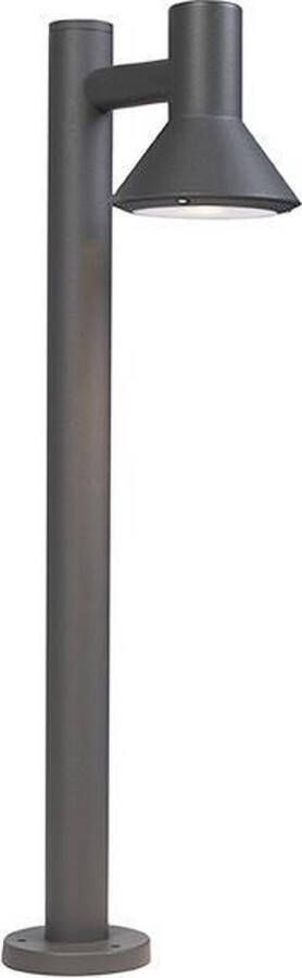QAZQA humilis Moderne Vloerlamp Staande Lamp 1 lichts H 650 mm Donkergrijs Buitenverlichting