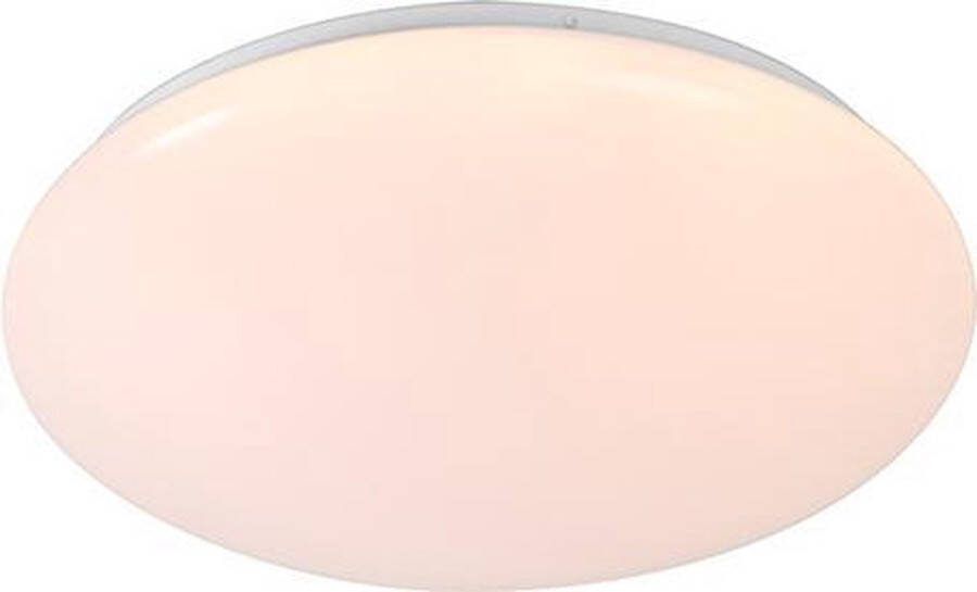 QAZQA iene Moderne LED Plafondlamp 1 lichts Ø 33 cm Wit Woonkamer Slaapkamer Keuken