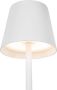 QAZQA jackson Design LED Dimbare Vloerlamp Staande Lamp met Dimmer 1 lichts H 110 cm Wit Buitenverlichting - Thumbnail 3