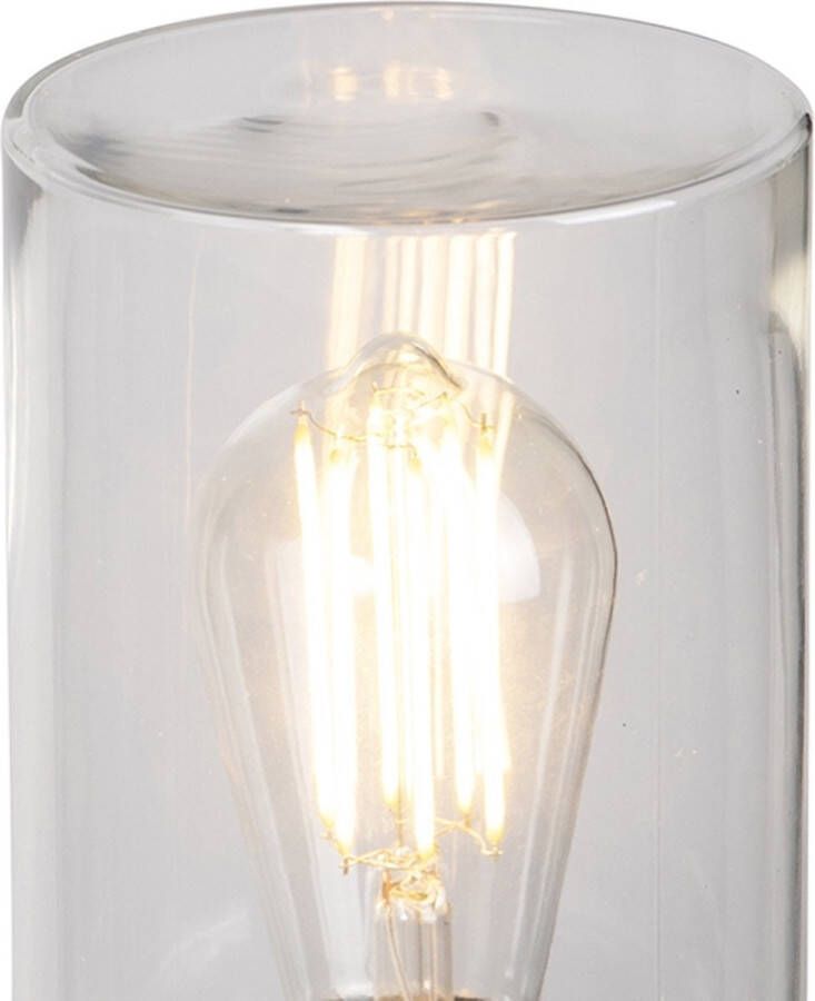 QAZQA jarra Moderne Vloerlamp | Staande Lamp 1 lichts H 100 cm Zwart Buitenverlichting