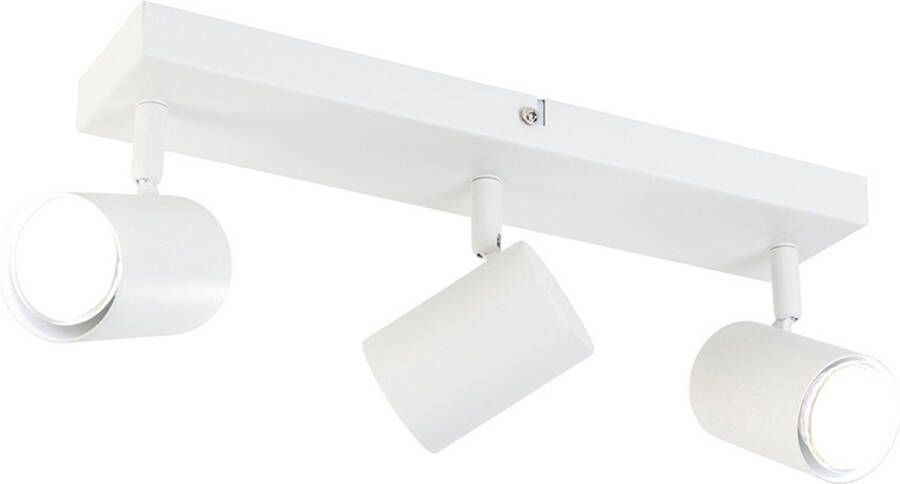 QAZQA jeana Moderne LED Dimbare Smart Plafondspot Spotje Opbouwspot incl. wifi met Dimmer 3 lichts L 35 cm Wit Woonkamer Slaapkamer Keuken