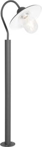QAZQA kansas Moderne Staande Buitenlamp | Staande Lamp voor buiten 1 lichts H 120 cm Antraciet Buitenverlichting