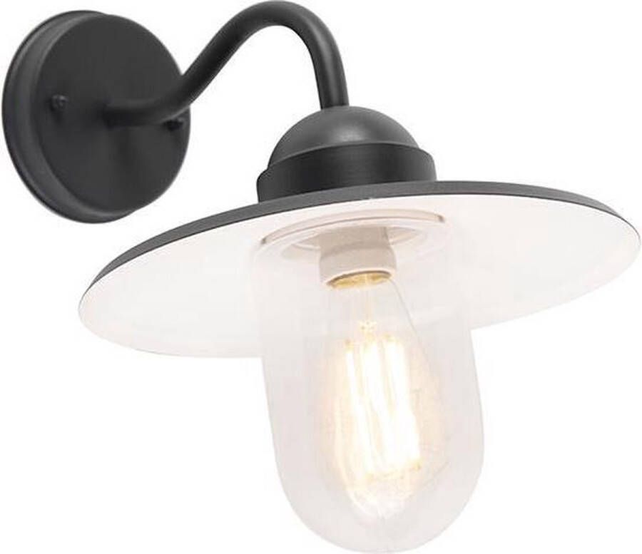 QAZQA Wandlamp buiten kansas Donkergrijs Landelijk L 294mm