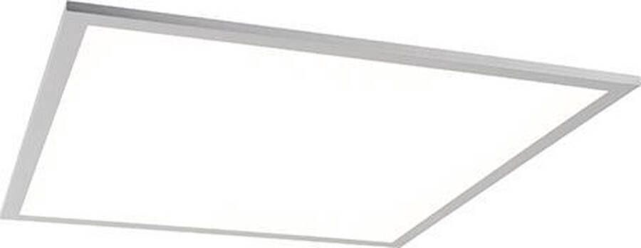 QAZQA liv Moderne LED Plafondlamp 1 lichts L 62 cm Staal Woonkamer Slaapkamer Keuken