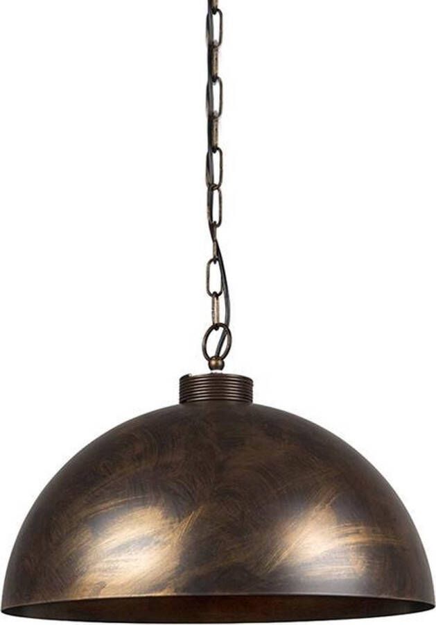 QAZQA Industriële Hanglamp Roestbruin 50 Cm Magna Classic