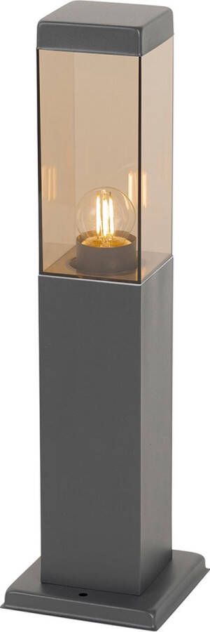 QAZQA malios Moderne Staande Buitenlamp Staande Lamp voor buiten 1 lichts H 45 cm Brons Buitenverlichting