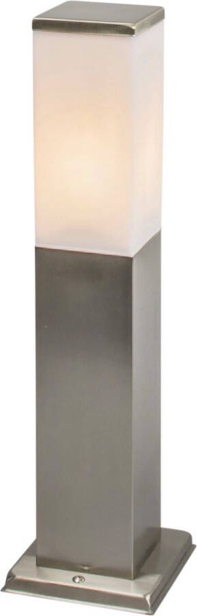 QAZQA malios Moderne Staande Buitenlamp | Staande Lamp voor buiten 1 lichts H 450 mm Staal Buitenverlichting