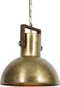 QAZQA mangoes Industriele Hanglamp 1 lichts Ø 50 cm Brons Industrieel Woonkamer Slaapkamer Keuken