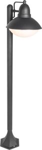 QAZQA marcel Moderne Staande Buitenlamp | Staande Lamp voor buiten 1 lichts H 100 cm Zwart Woonkamer | Slaapkamer | Keuken