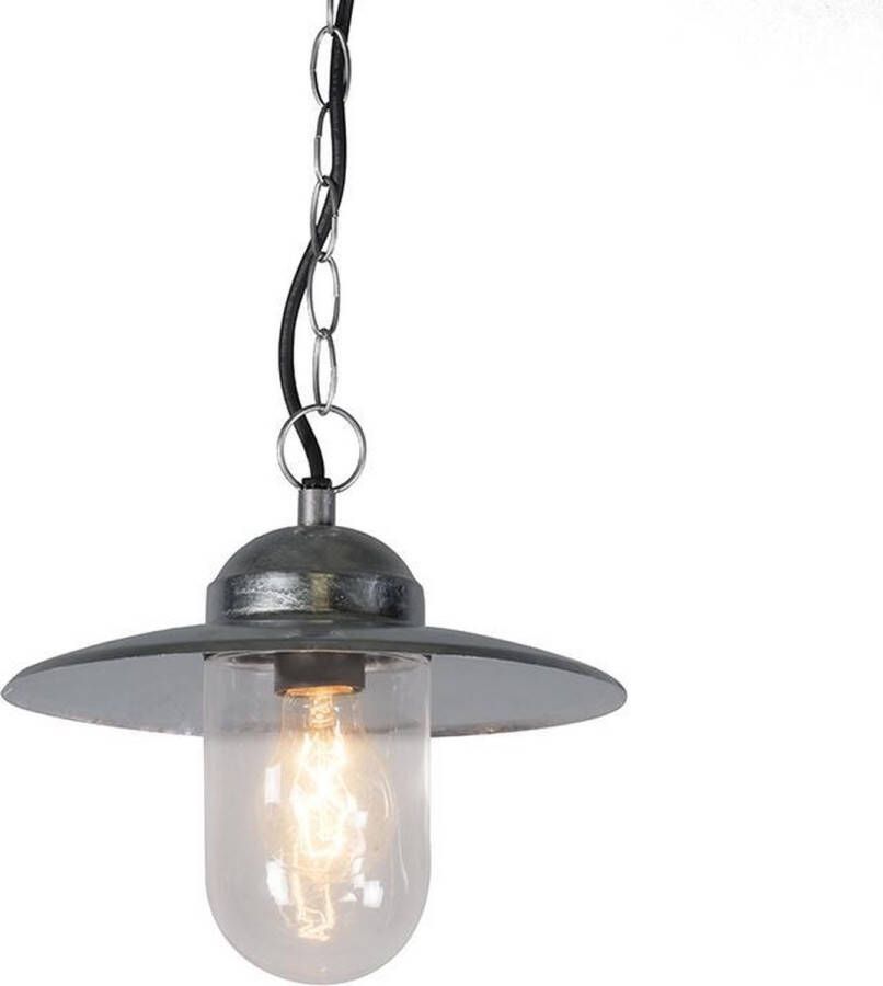 QAZQA Hanglamp buiten Munich Grijs Landelijk D 260mm