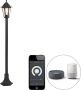 QAZQA new haven Klassieke Dimbare LED Smart Vloerlamp Staande Lamp incl. wifi met Dimmer 1 lichts H 122 cm Zwart Buitenverlichting - Thumbnail 2
