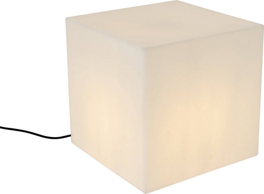 QAZQA nura Moderne Vloerlamp Staande Lamp 1 lichts H 38 cm Wit Buitenverlichting