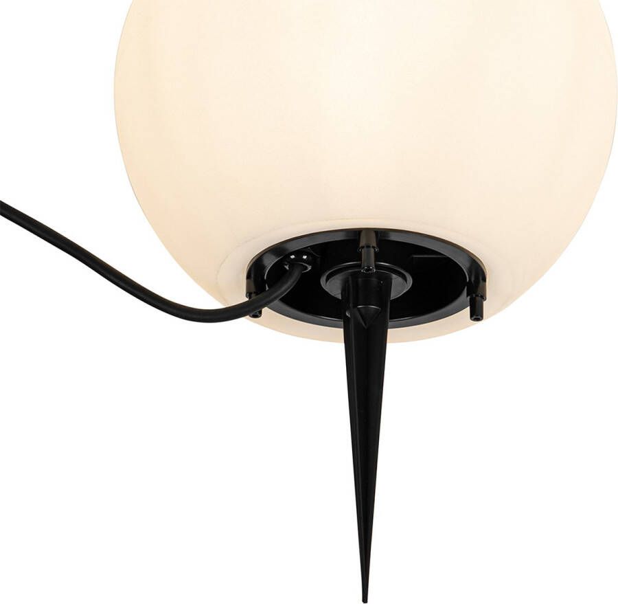 QAZQA nura Moderne Vloerlamp Staande Lamp 1 lichts H 39 cm Wit Buitenverlichting