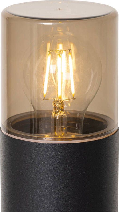QAZQA odense Moderne Staande Buitenlamp Staande Lamp voor buiten 1 lichts H 70 cm Grijs Buitenverlichting