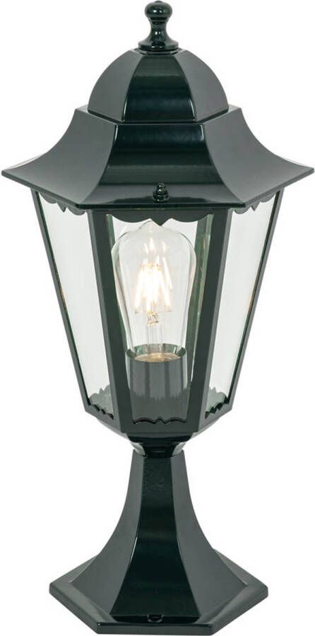 QAZQA p45 Klassieke Staande Buitenlamp Staande Lamp voor buiten 1 lichts H 48 cm Groen Buitenverlichting