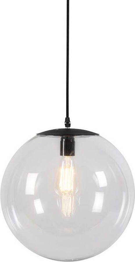 QAZQA pallon Moderne LED Smart Hanglamp incl. wifi 1 lichts Ø 35 cm Transparant Woonkamer Slaapkamer Keuken