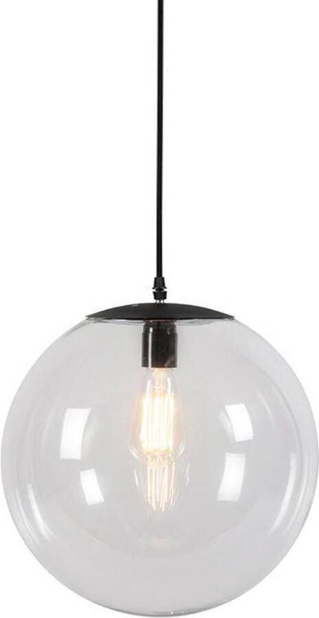 QAZQA pallon Moderne LED Smart Hanglamp incl. wifi 1 lichts Ø 35 cm Transparant Woonkamer | Slaapkamer | Keuken