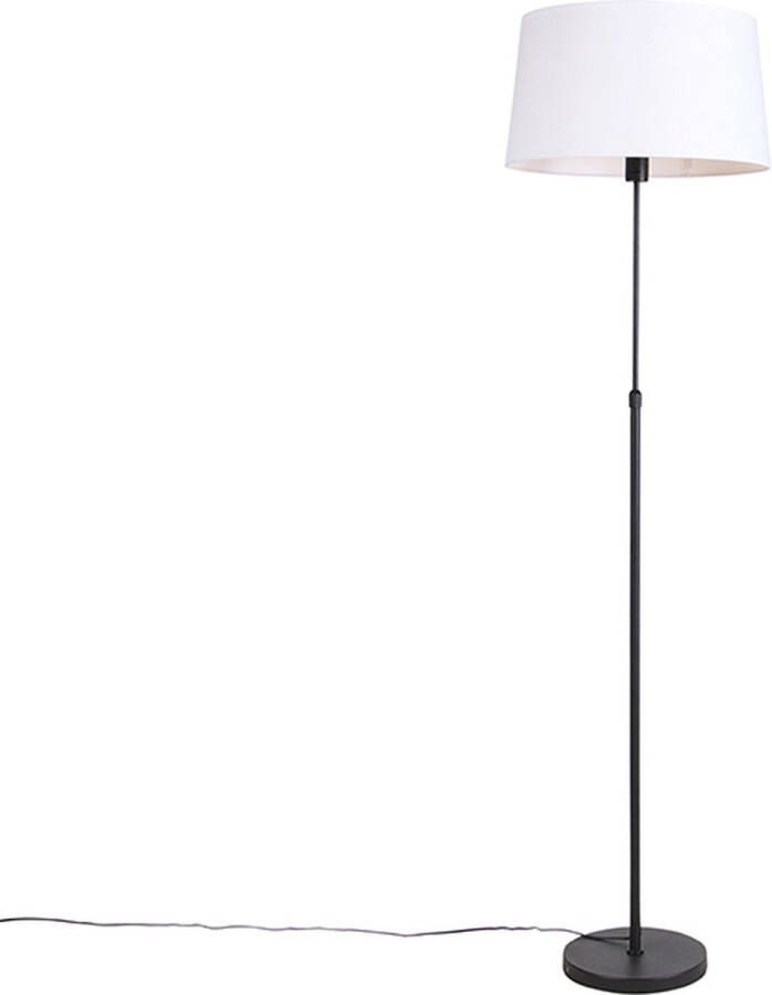 QAZQA parte fl Moderne Vloerlamp Staande Lamp 1 lichts H 1730 mm Wit Woonkamer Slaapkamer Keuken