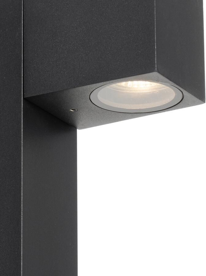 QAZQA baleno Industriele Staande Buitenlamp Staande Lamp voor buiten 1 lichts H 65 cm Zwart Industrieel Buitenverlichting