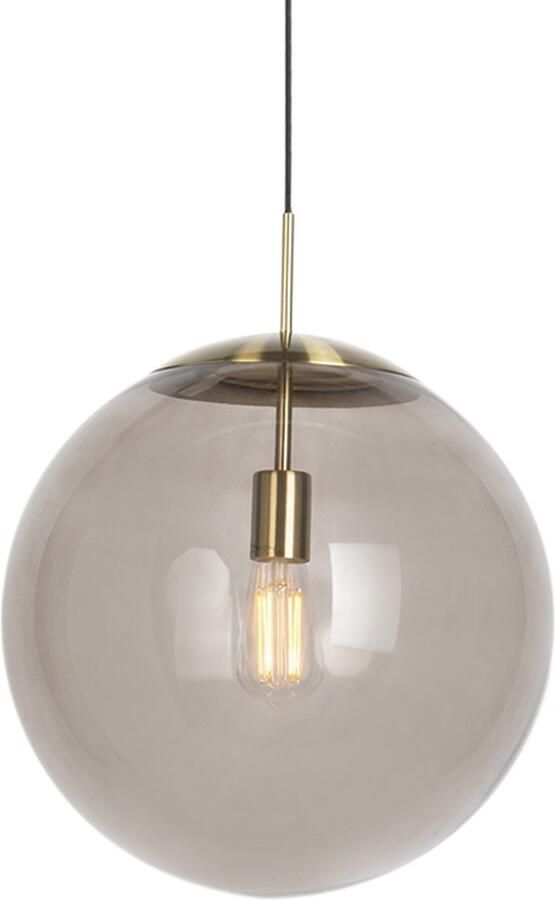 QAZQA ball Moderne Hanglamp 1 lichts Ø 400 mm Goud messing Woonkamer Slaapkamer Keuken