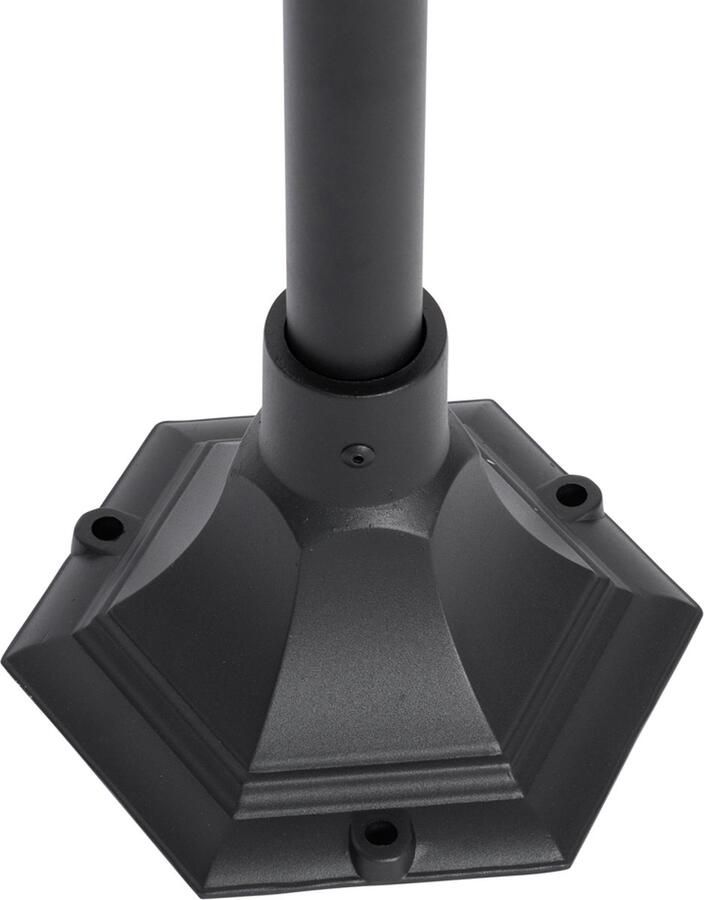 QAZQA berta Klassieke Vloerlamp Staande Lamp 1 lichts H 135 cm Zwart Buitenverlichting