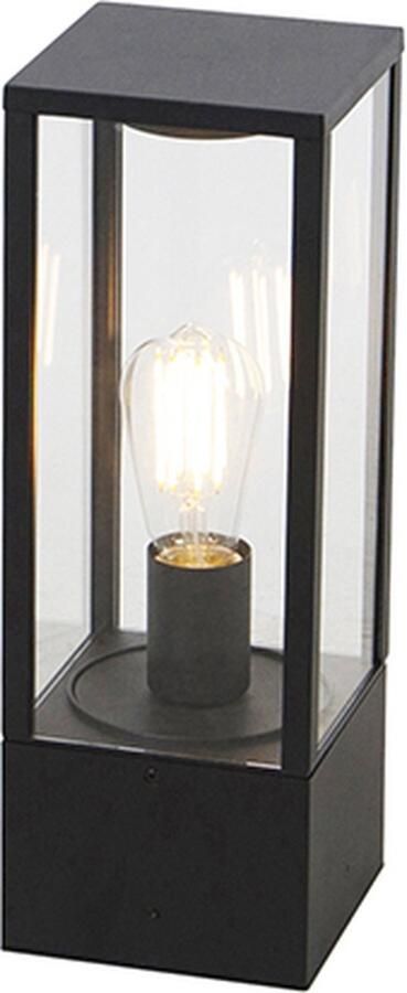 QAZQA charlois Design Staande Buitenlamp Staande Lamp voor buiten 1 lichts H 40 cm Zwart Buitenverlichting - Foto 2