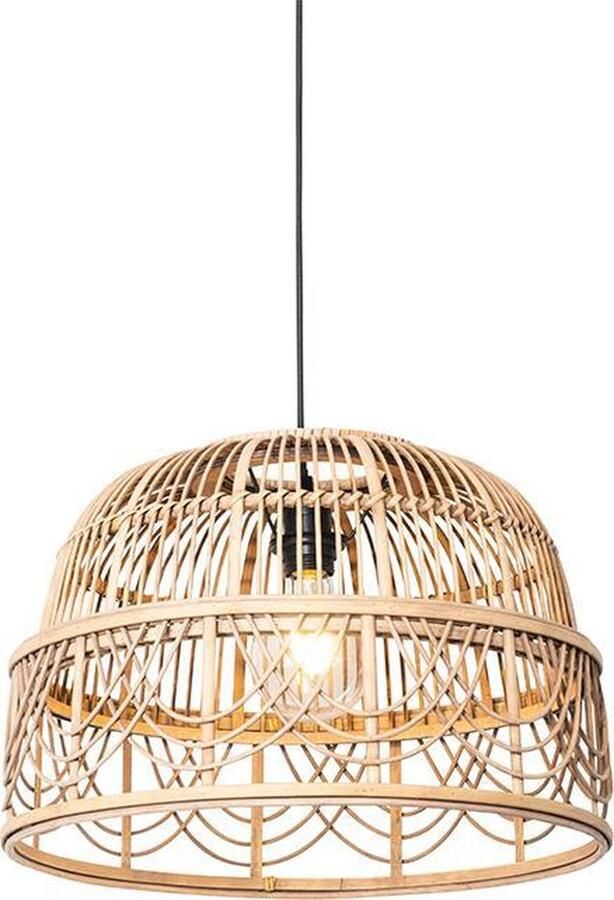 QAZQA michelle Oosterse Hanglamp eettafel 1 lichts Ø 49 cm Bruin Woonkamer Slaapkamer Keuken
