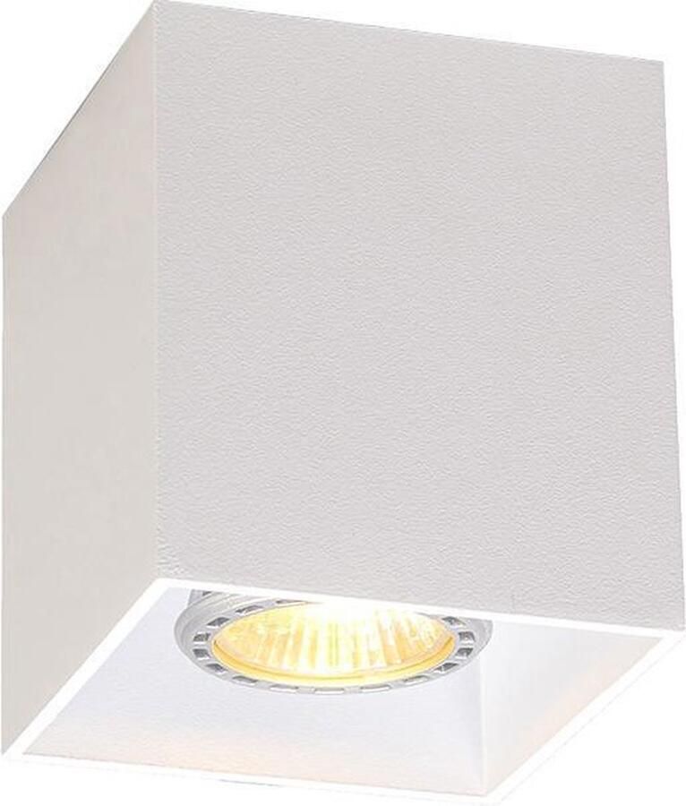 QAZQA qubo Moderne Dimbare LED Smart Plafondspot Spotje Opbouwspot incl. wifi met Dimmer 1 lichts L 83 mm Wit Woonkamer Slaapkamer Keuken