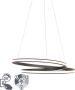 QAZQA Moderne Hanglamp Zwart 74 Cm Incl. Led Rowan - Thumbnail 1