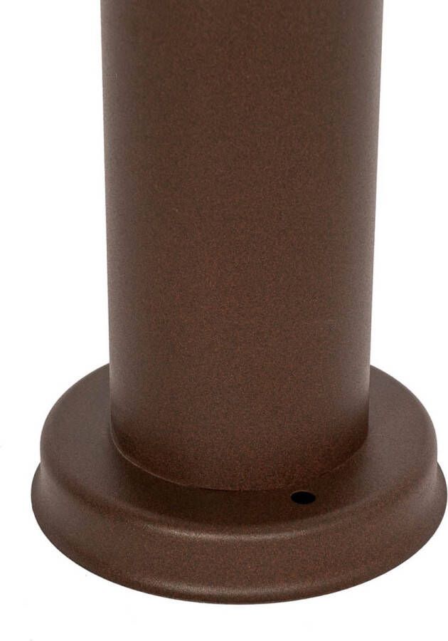 QAZQA rox Industriele Staande Buitenlamp Staande Lamp voor buiten 1 lichts H 80 cm Roestbruin Industrieel Buitenverlichting