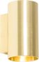 QAZQA sandy Moderne Dimbare LED Smart Wandlamp incl. wifi met Dimmer Up Down voor binnen 2 lichts D 10 cm Goud messing Woonkamer - Thumbnail 1
