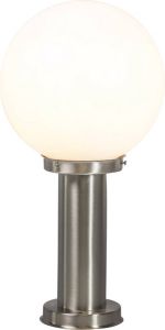 QAZQA sfera Moderne Staande Buitenlamp | Staande Lamp voor buiten 1 lichts H 500 mm Staal Buitenverlichting