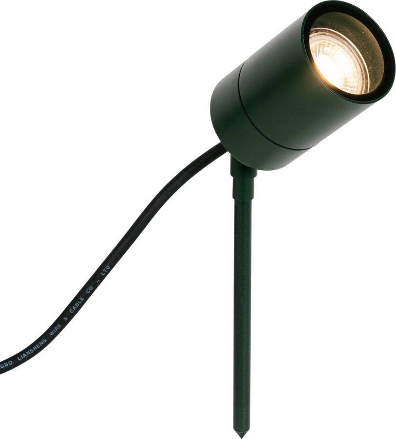 QAZQA solo Moderne Priklamp Prikspot buitenlamp 1 lichts Ø 6 cm Groen Buitenverlichting