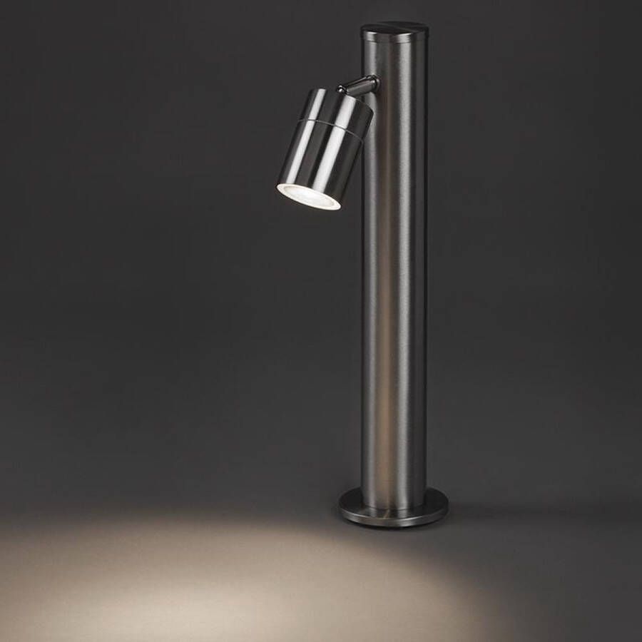 QAZQA solo Moderne Staande Buitenlamp | Staande Lamp voor buiten Up Down 1 lichts H 455 mm Staal Buitenverlichting