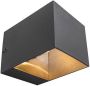 QAZQA transfer Moderne Wandlamp Up Down voor binnen 1 lichts D 105 mm Donkergrijs Woonkamer Slaapkamer Keuken - Thumbnail 1