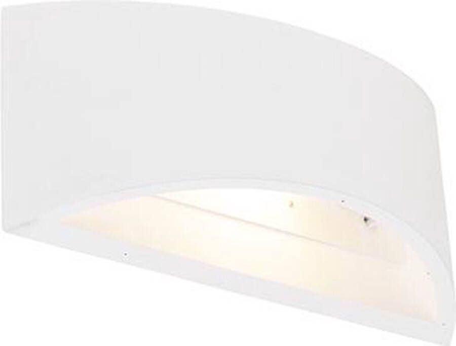 QAZQA tum Moderne Wandlamp voor binnen 1 lichts D 8.5 cm Wit Woonkamer Slaapkamer Keuken