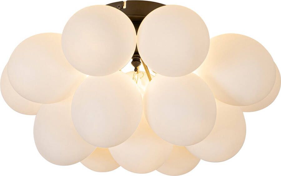 QAZQA uvas Design Plafondlamp 4 lichts Ø 40 cm Wit Woonkamer Slaapkamer Keuken