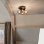 QAZQA vidro Art Deco Dimbare LED Smart Plafondspot Spotje Opbouwspot incl. wifi met Dimmer 3 lichts Ø 35 cm Zwart Woonkamer Slaapkamer Keuken - Thumbnail 1
