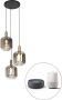 QAZQA zuzanna Design LED Smart Hanglamp eettafel incl. wifi Ø 60 cm Goud messing Woonkamer Slaapkamer Keuken - Thumbnail 1