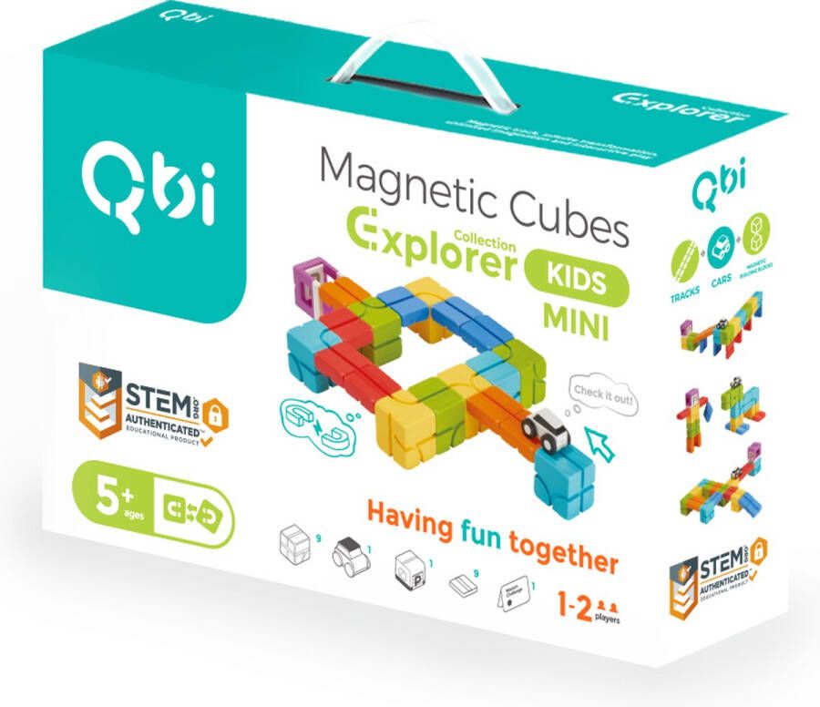 QBI bouwblokken magnetische Explorer Collection Kids mini 21 delig