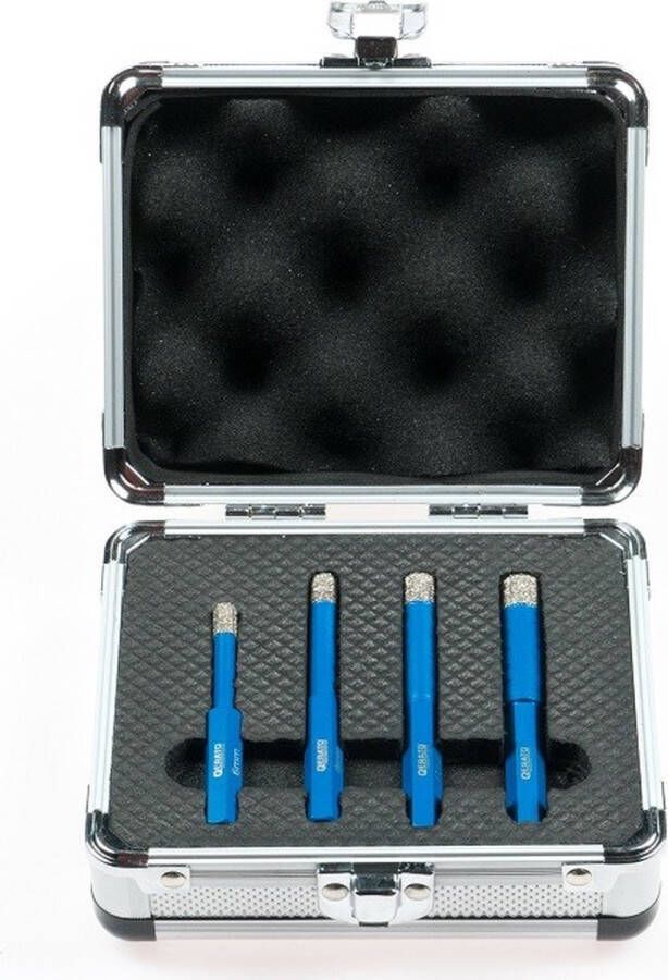 Qerato Diamantboorset Droog 6 8 10 en 12 mm HEX Tegelboor