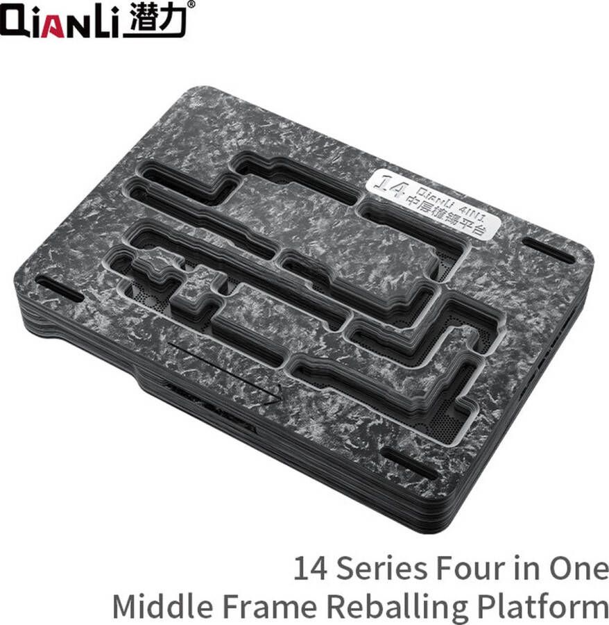 QIANLI 14 -serie Soldering en accessoires Middle Frame Reballing Platform precieze positionering Strong Magnetic Pressing Geschikt voor iPhone 14 -serie